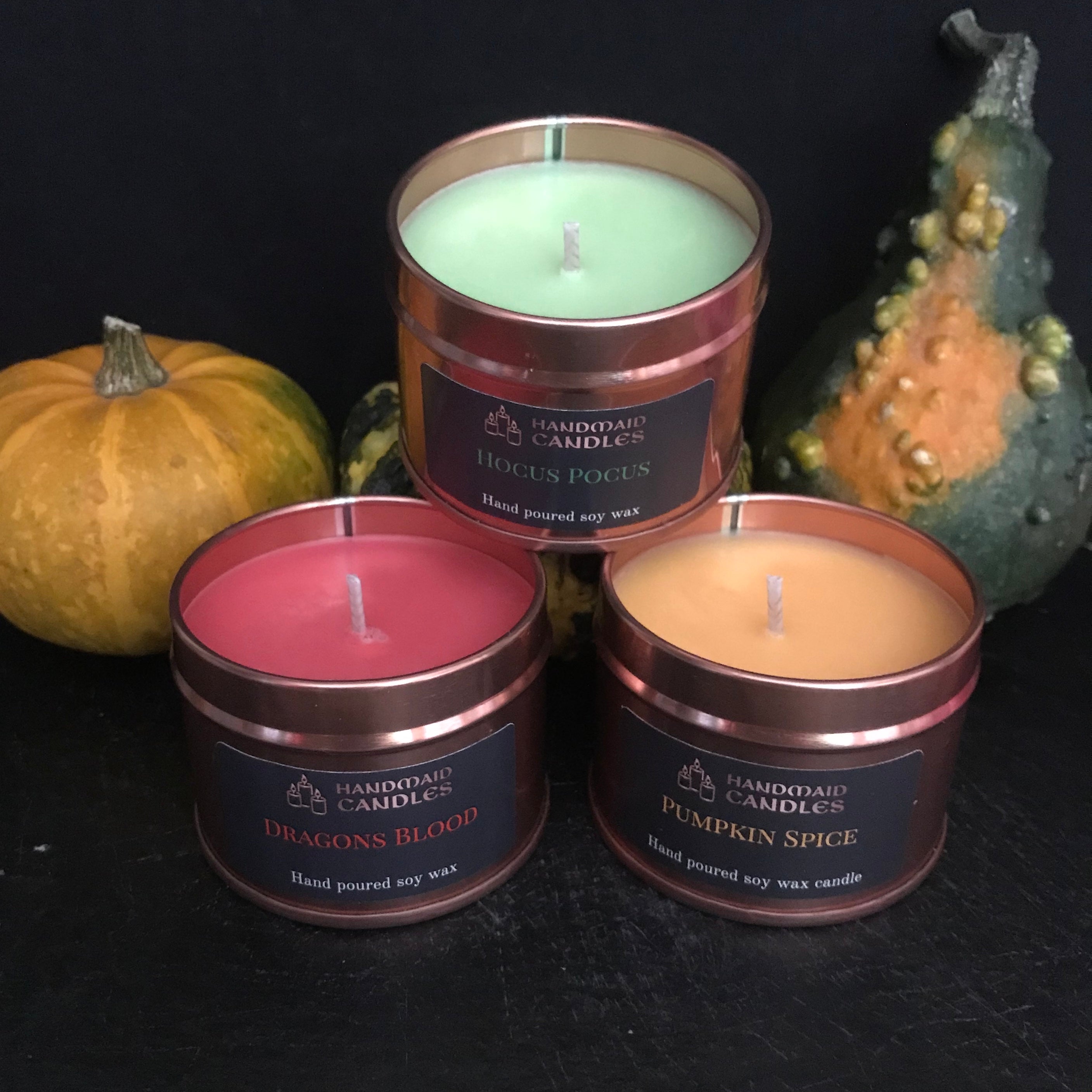 Hand-Poured Candles, Pumpkin Chai Soy Wax Candles