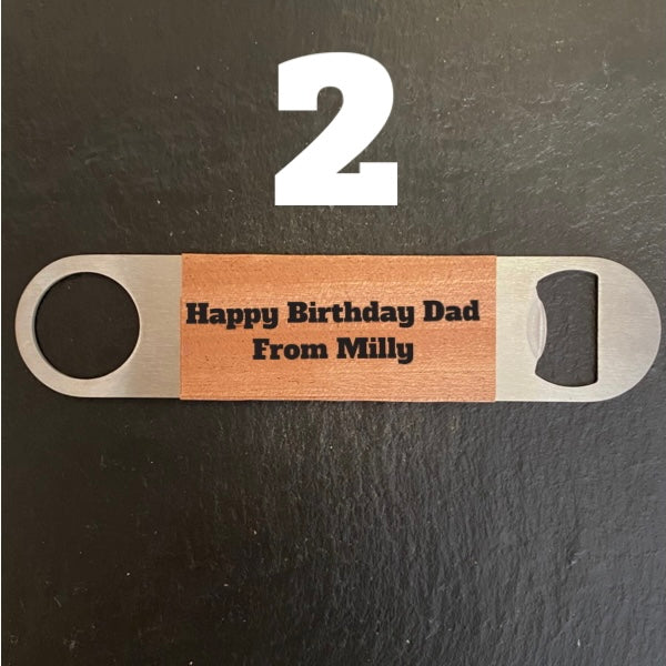 Personalised Bottle Opener Bar Blade