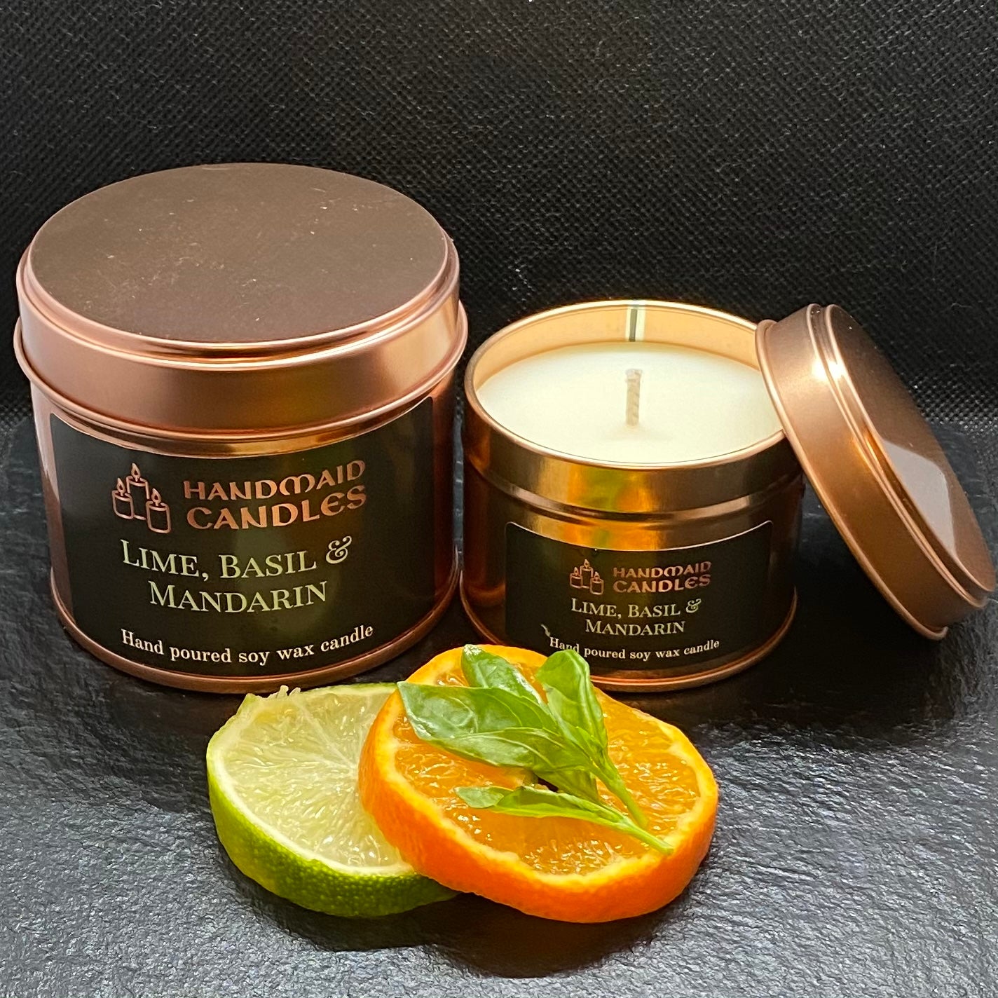 Lime, Basil & Mandarin Scented Candle