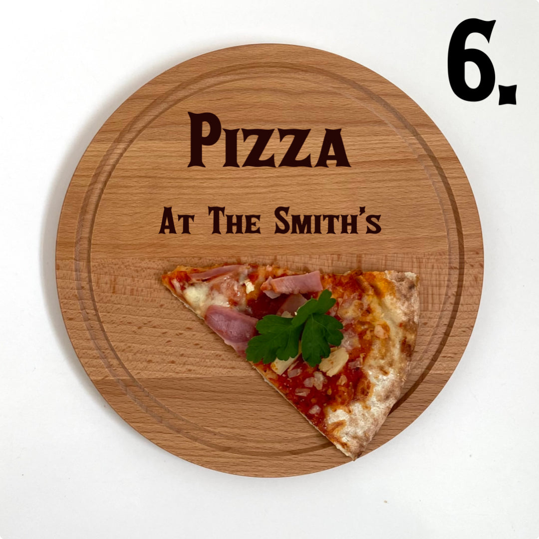 Personalised Pizza Board